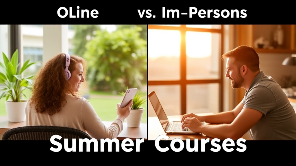 Online vs. In-Person Summer Courses