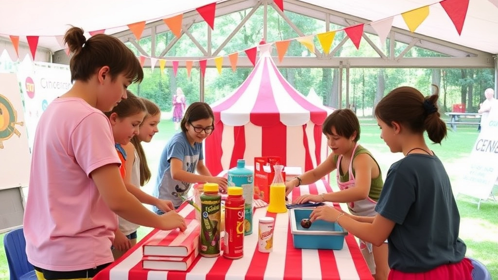 Organising a Camp Carnival with Themed Booths and Games