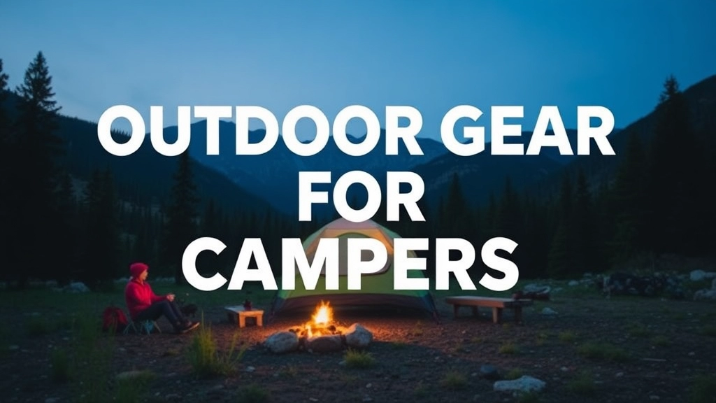 Outdoor Gear for Campers