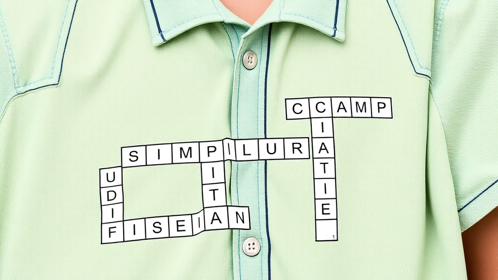 Summer Camp Uniform Essentials Crossword