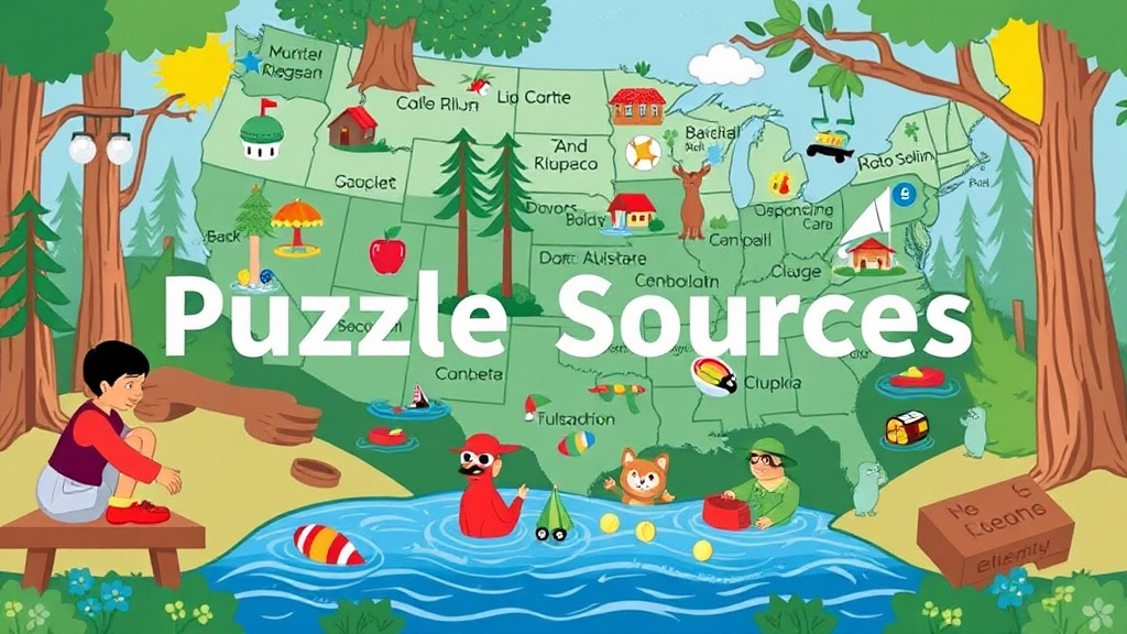 Popular Puzzle Sources Featuring Summer Camp Themes