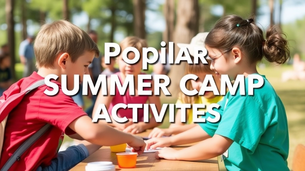 Popular Summer Camp Activities