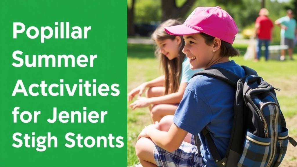 Popular Summer Camp Activities for Junior High Students