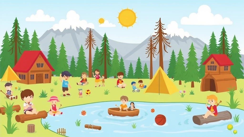 Popular Summer Camp Themes Represented in Clip Art