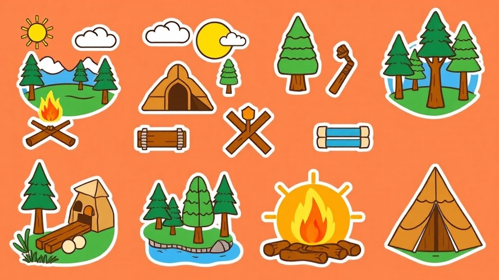 Popular Themes for Summer Camp Icons