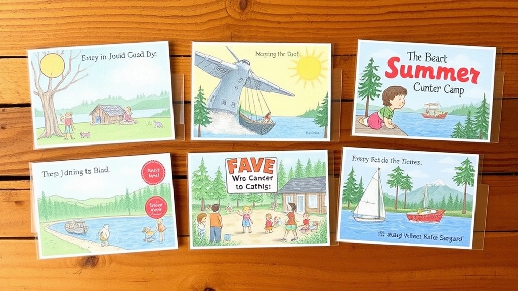 Popular Themes for Summer Camp Postcards