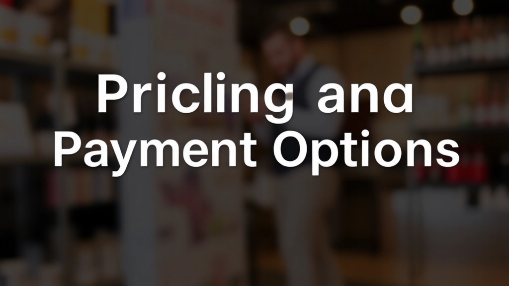 Pricing and Payment Options