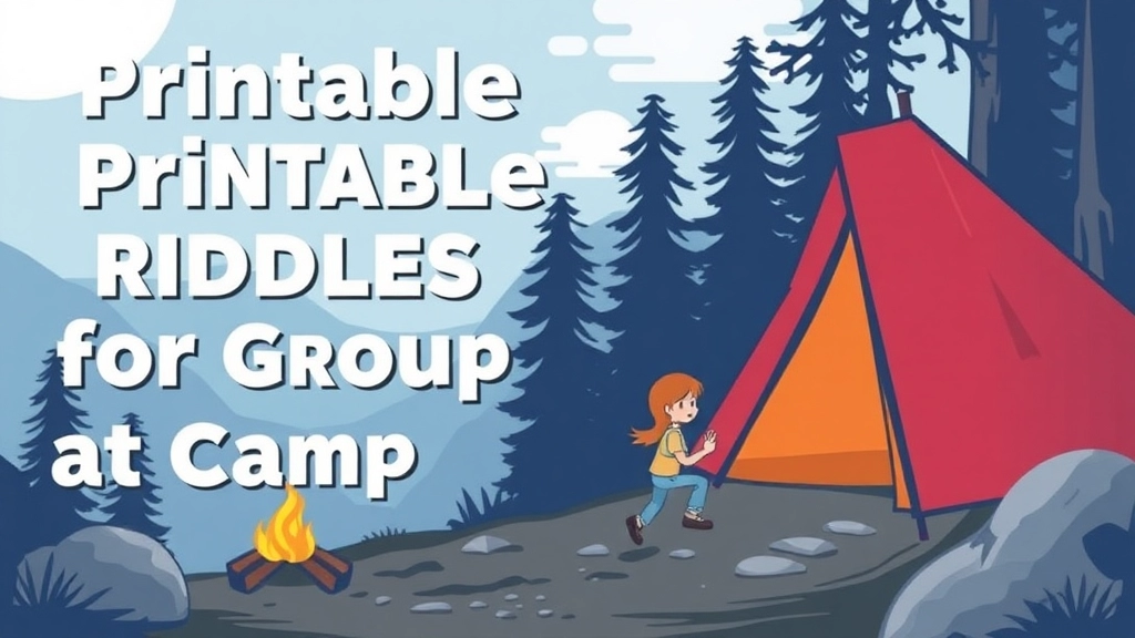 Printable Riddles for Group Games at Camp