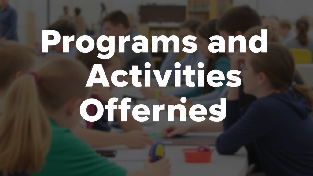 Programs and Activities Offered