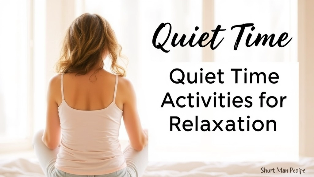 Quiet Time Activities for Relaxation