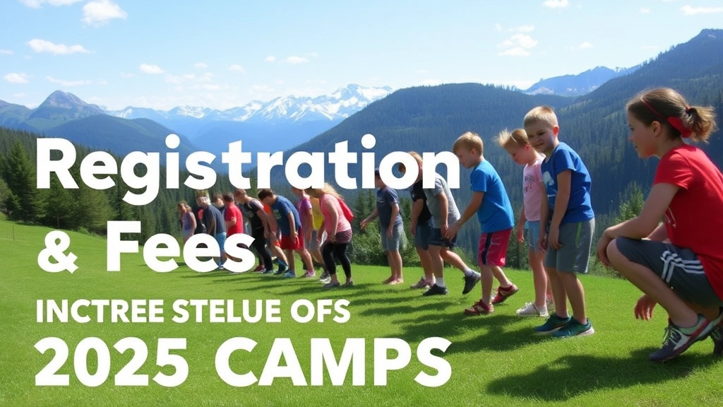 Registration Deadlines and Fees for 2025 Camps