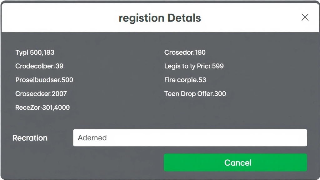 Registration Details