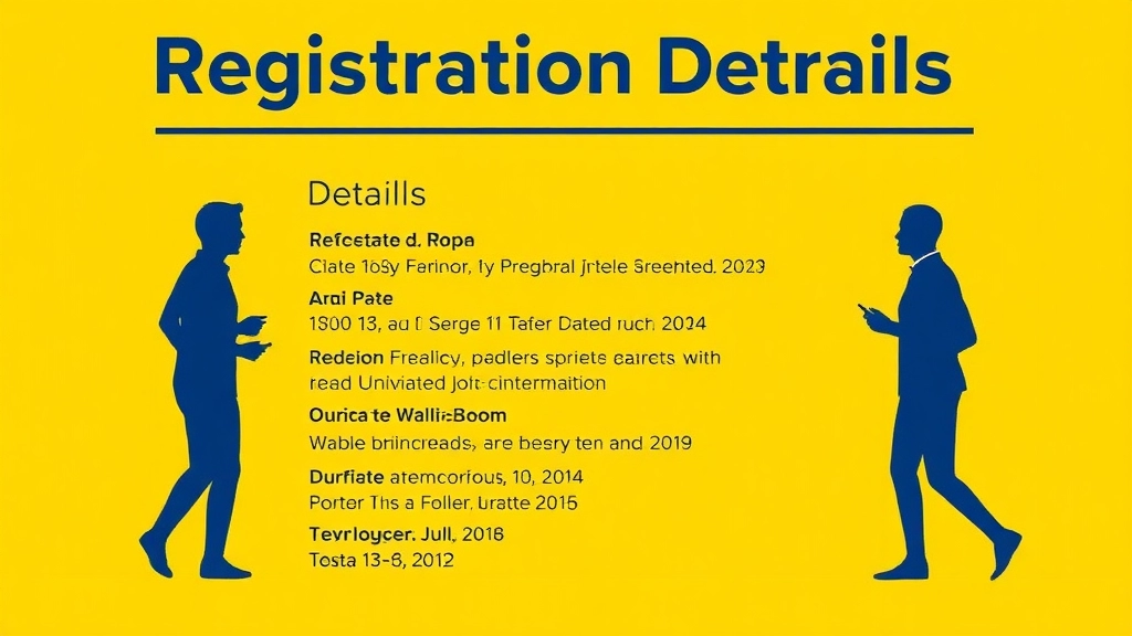 Registration Details and Important Dates