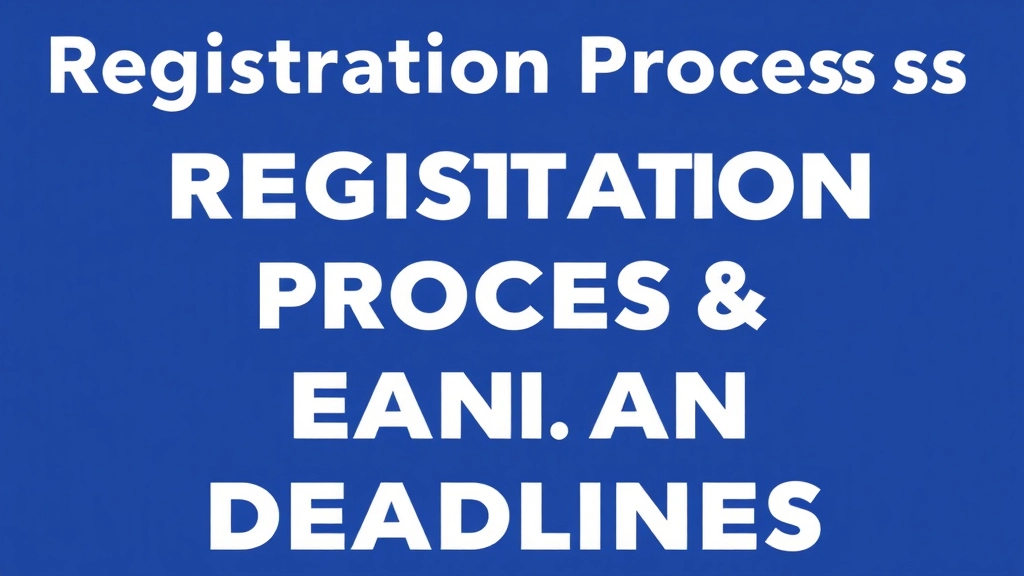 Registration Process and Deadlines