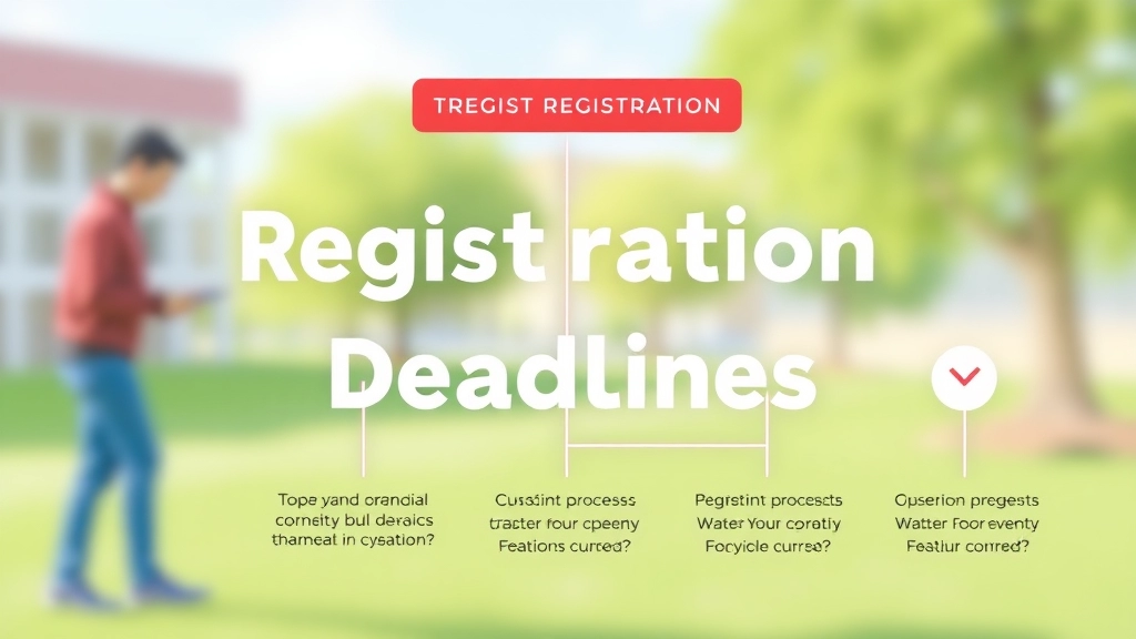 Registration Process and Deadlines