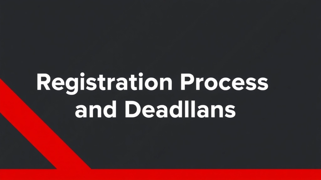 Registration Process and Deadlines