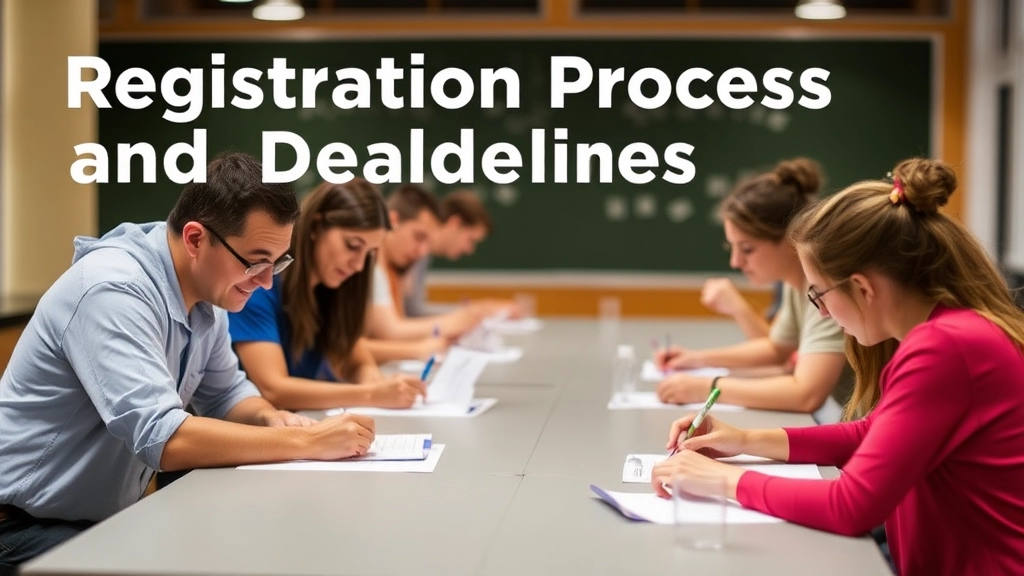 Registration Process and Deadlines