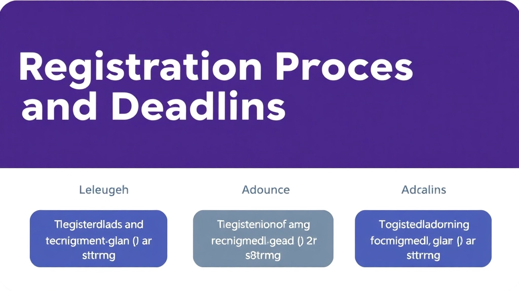 Registration Process and Deadlines