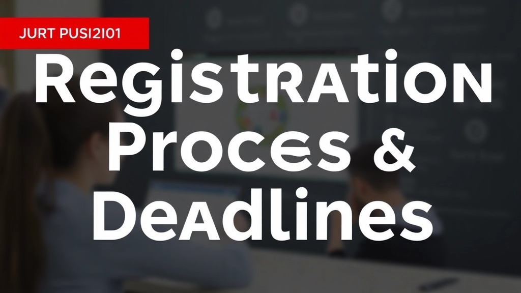 Registration Process and Deadlines