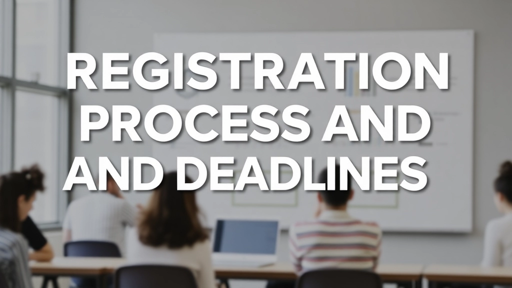 Registration Process and Deadlines