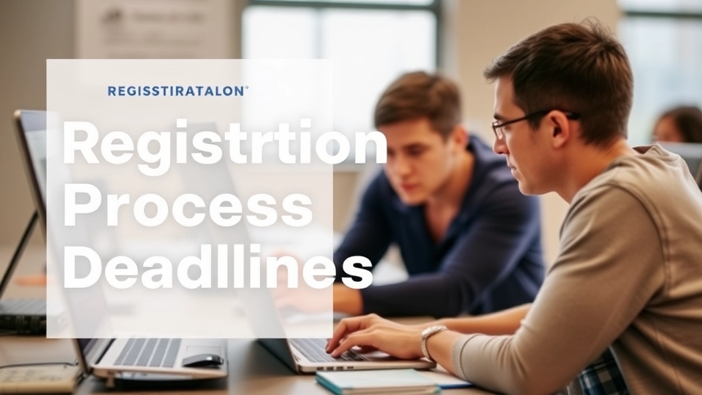 Registration Process and Deadlines