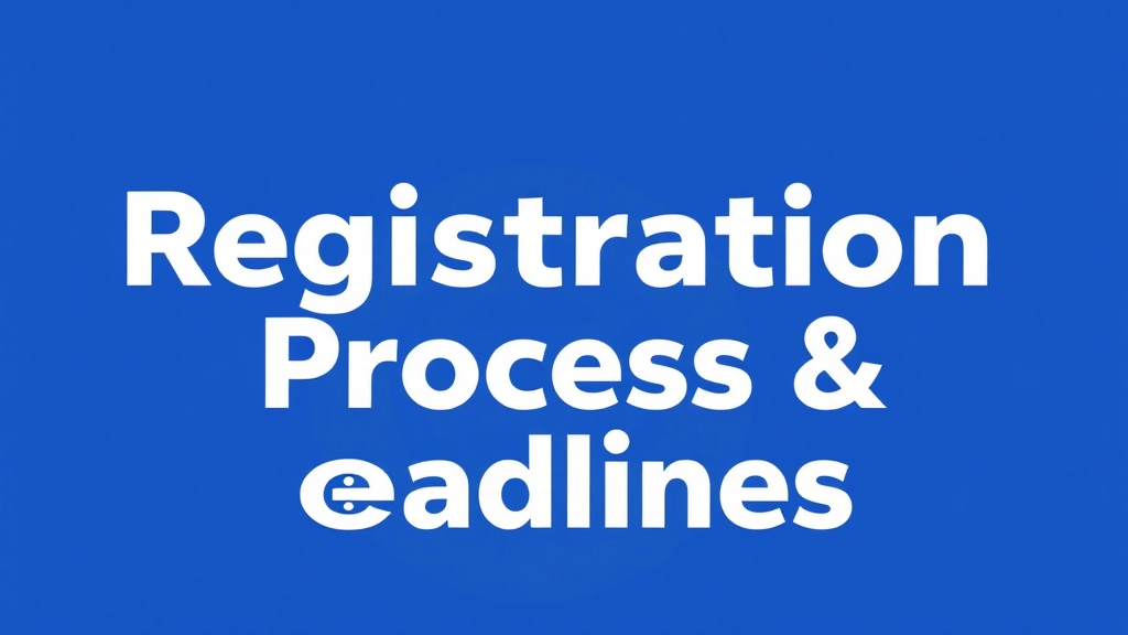 Registration Process and Deadlines