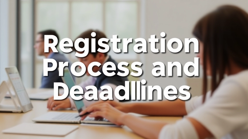 Registration Process and Deadlines