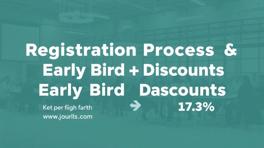 Registration Process and Early Bird Discounts