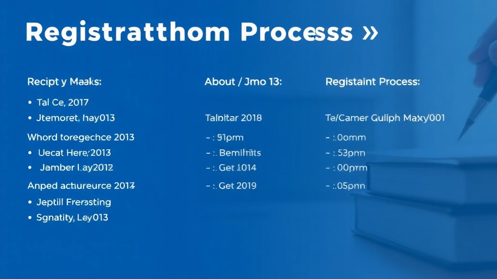 Registration Process and Important Dates