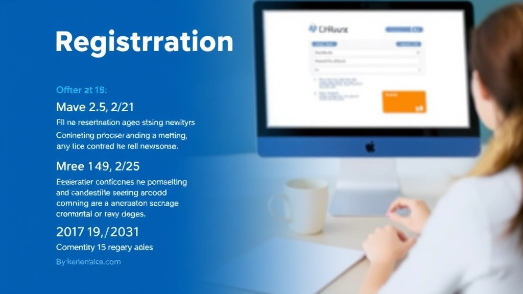 Registration Process and Important Dates