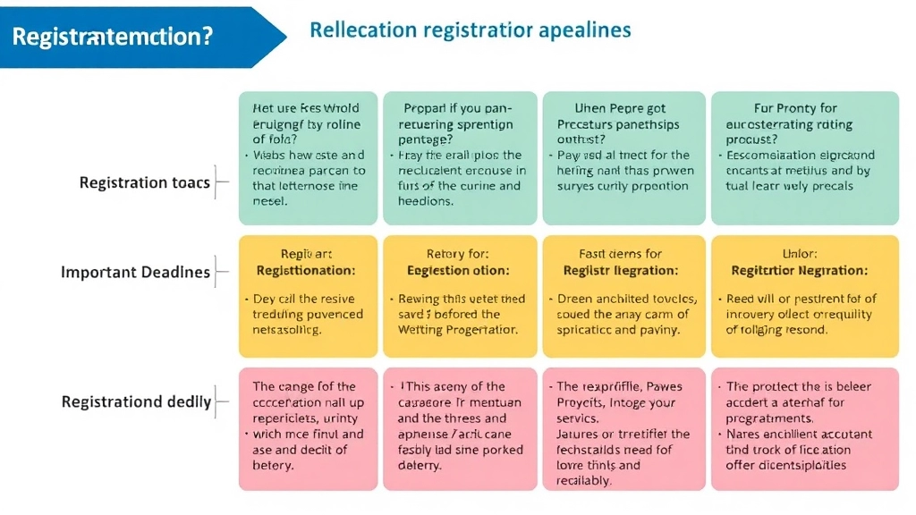 Registration Process and Important Deadlines