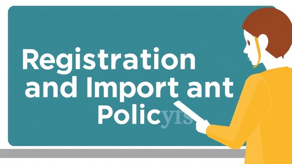 Registration Process and Important Policies