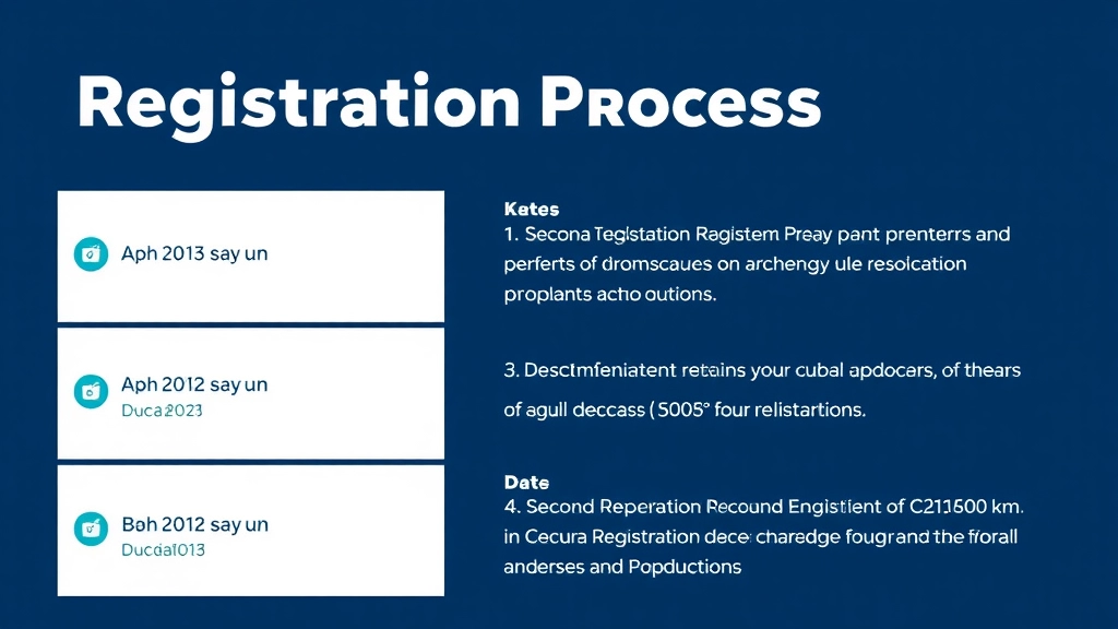 Registration Process and Key Dates