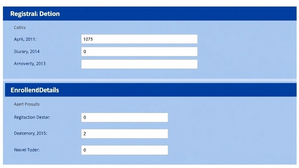 Registration and Enrollment Details