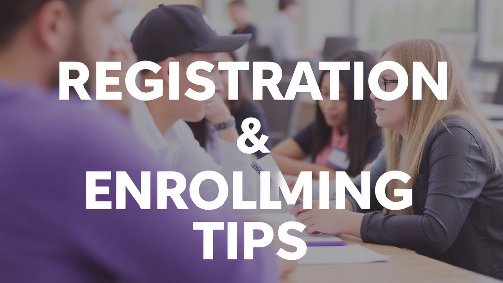 Registration and Enrollment Tips