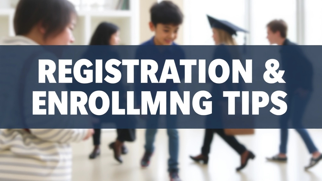 Registration and Enrollment Tips