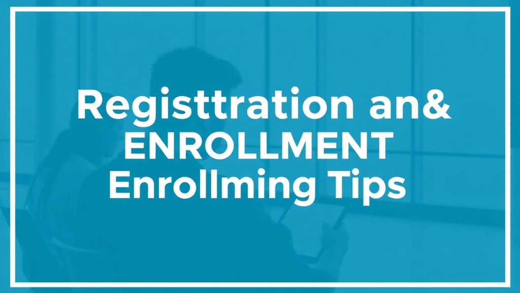 Registration and Enrollment Tips