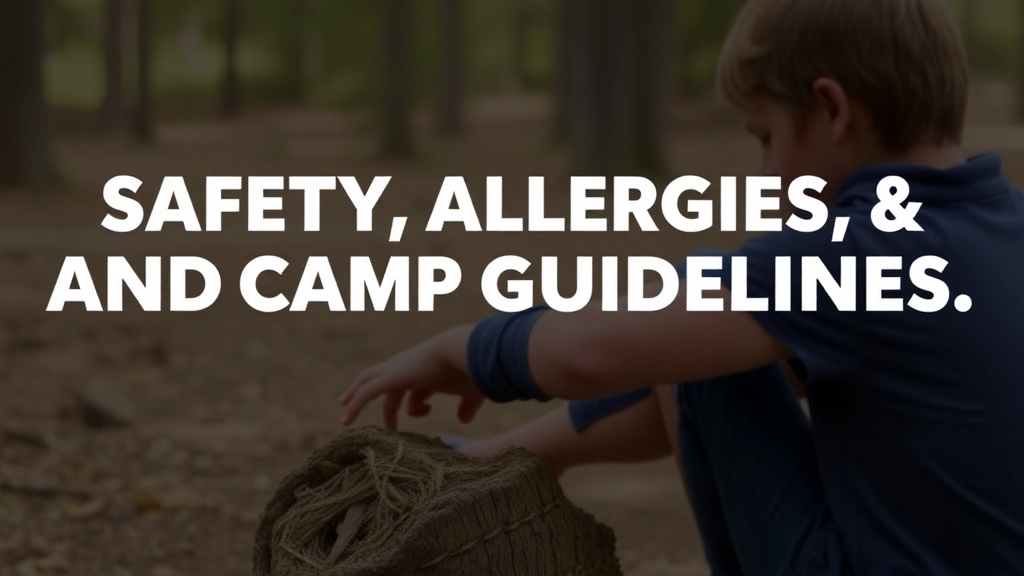 Safety, Allergies, and Camp Guidelines