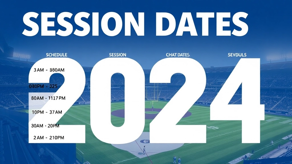 Schedule and Session Dates for 2024