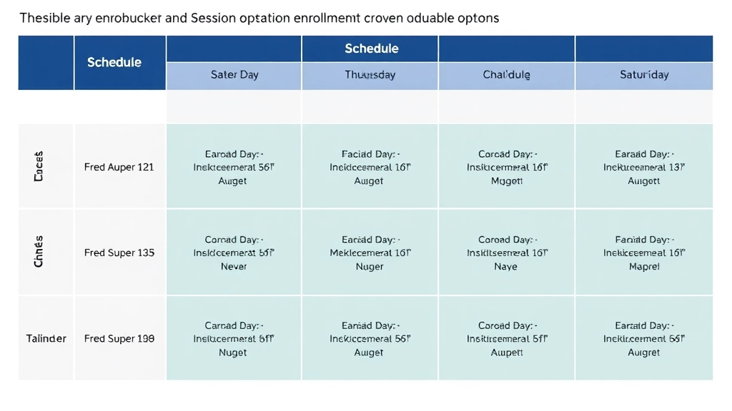 Schedule and Session Options for Flexible Enrollment