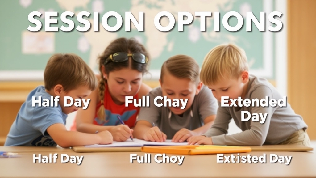 Session Options: Half Day, Full Day, and Extended Day