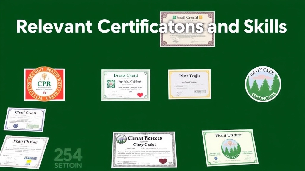 Showcasing Relevant Certifications and Skills (CPR, Wilderness, etc.)