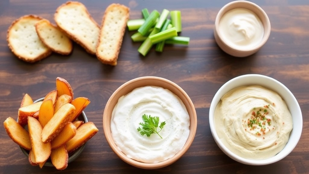 Snack Pairings with Dips and Spreads