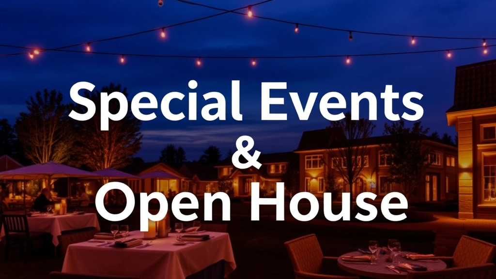 Special Events and Open Houses