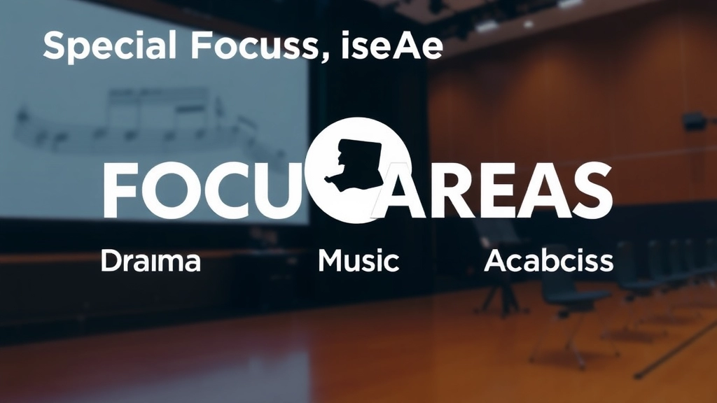 Special Focus Areas: Drama, Music, and Academics