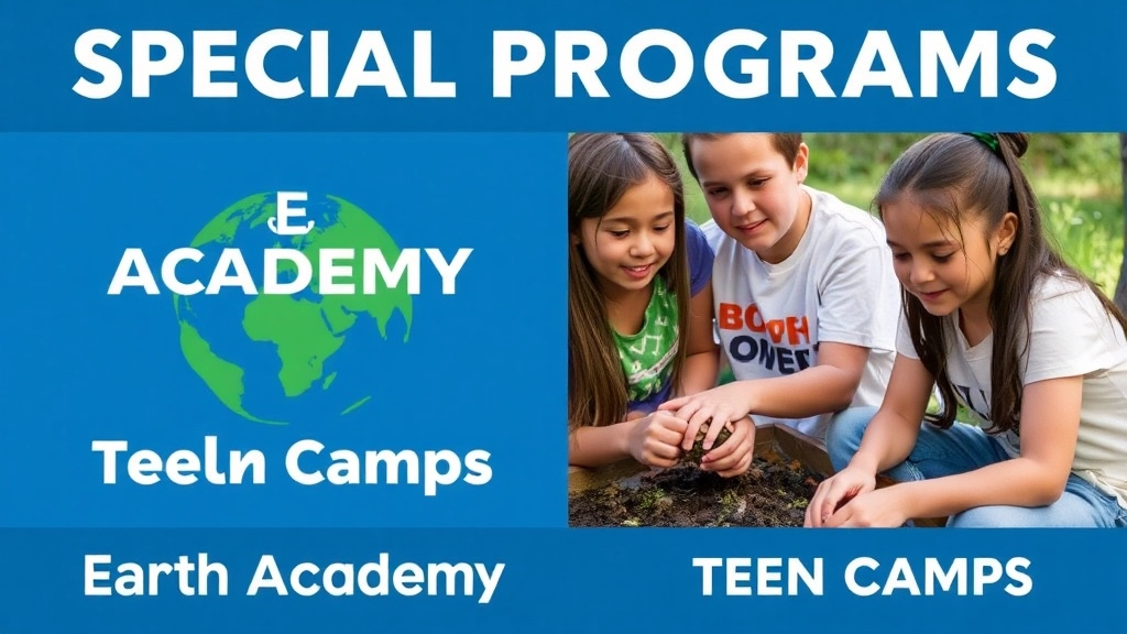 Special Programs: Earth Academy and Teen Camps