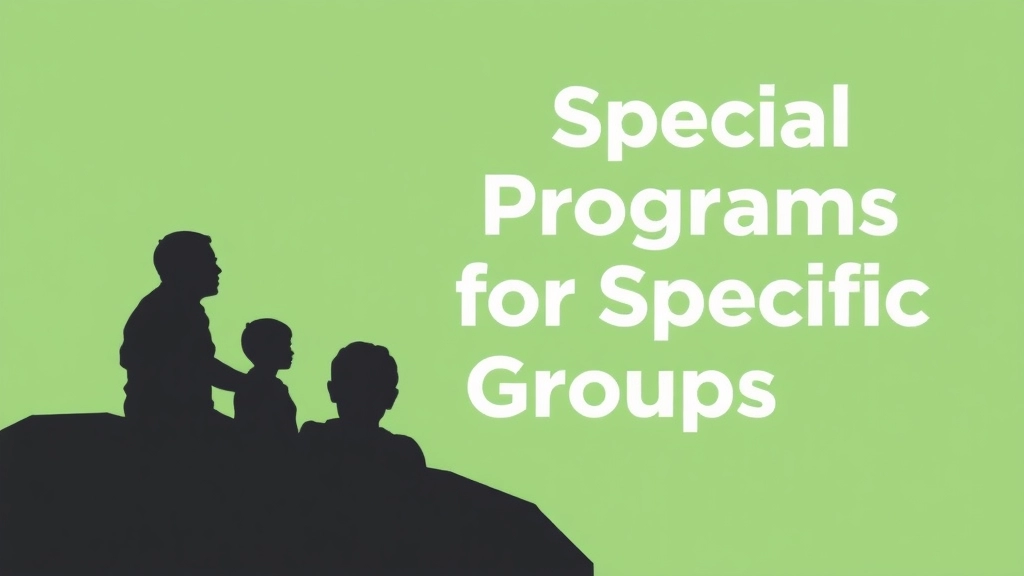 Special Programs for Specific Groups