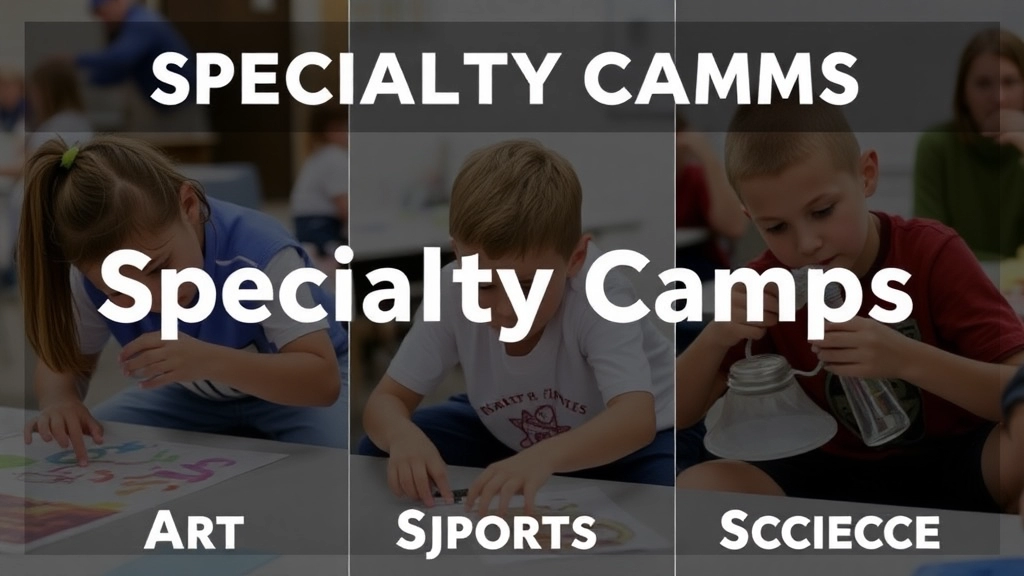 Specialty Camps: Art, Sports, and Science