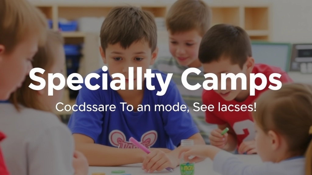 Specialty Camps: Sports, Arts, and Science