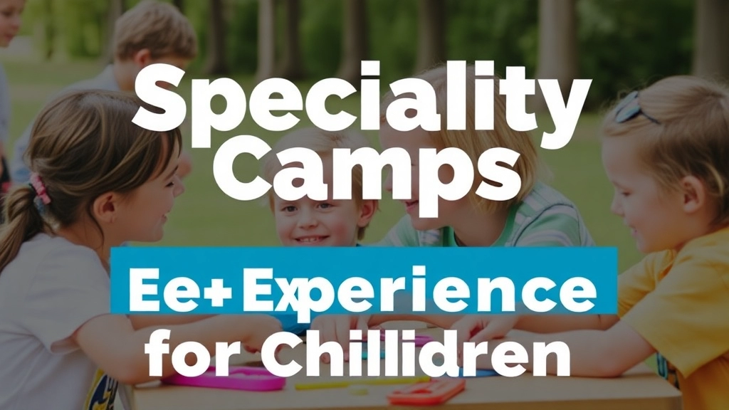 Specialty Camps: Unique Experiences for Children